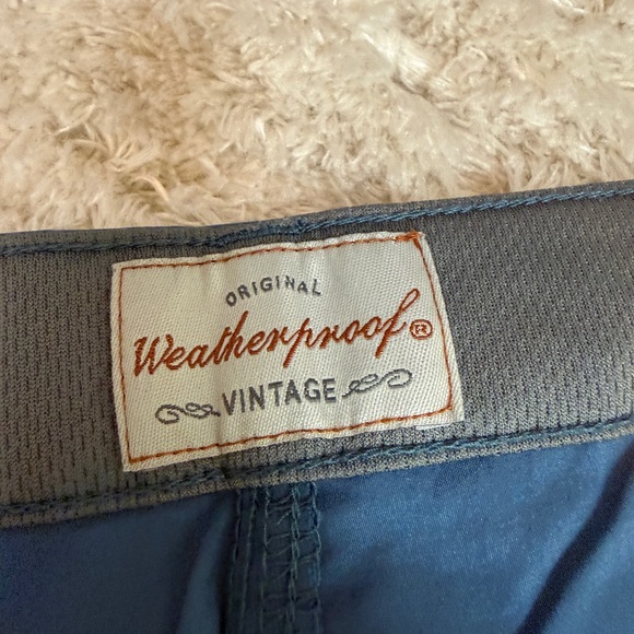 Weatherproof Men's Blue Cargo Shorts - Picture 3 of 5